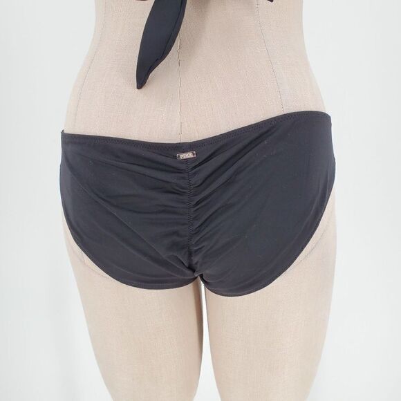 Victoria's Secret Pink Swimsuit Mini Bikini Padded 2 Piece Black Size Medium - Picture 6 of 13